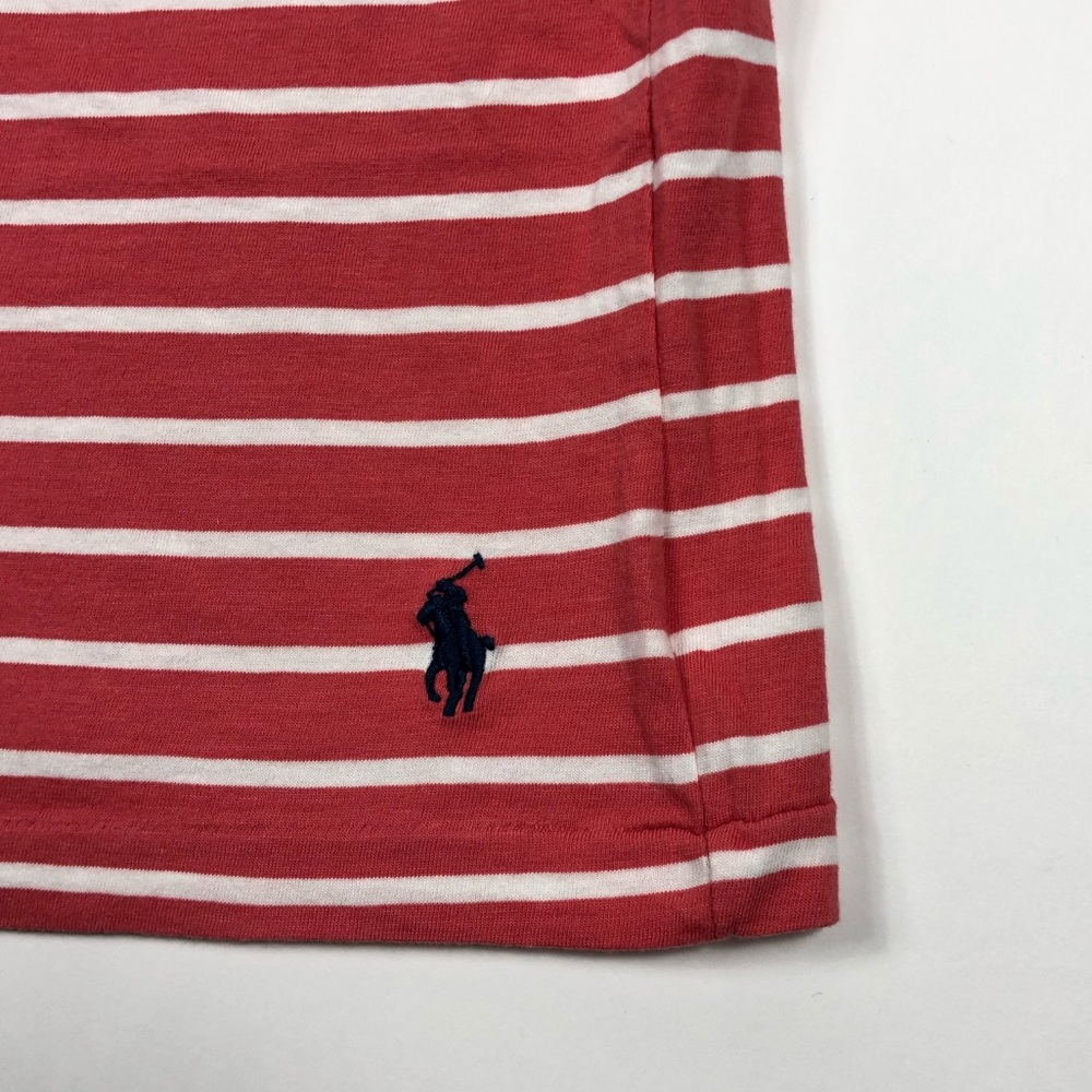 Polo Ralph Lauren V-Neck Striped Red T-Shirt 2XLT - Picture 6 of 8